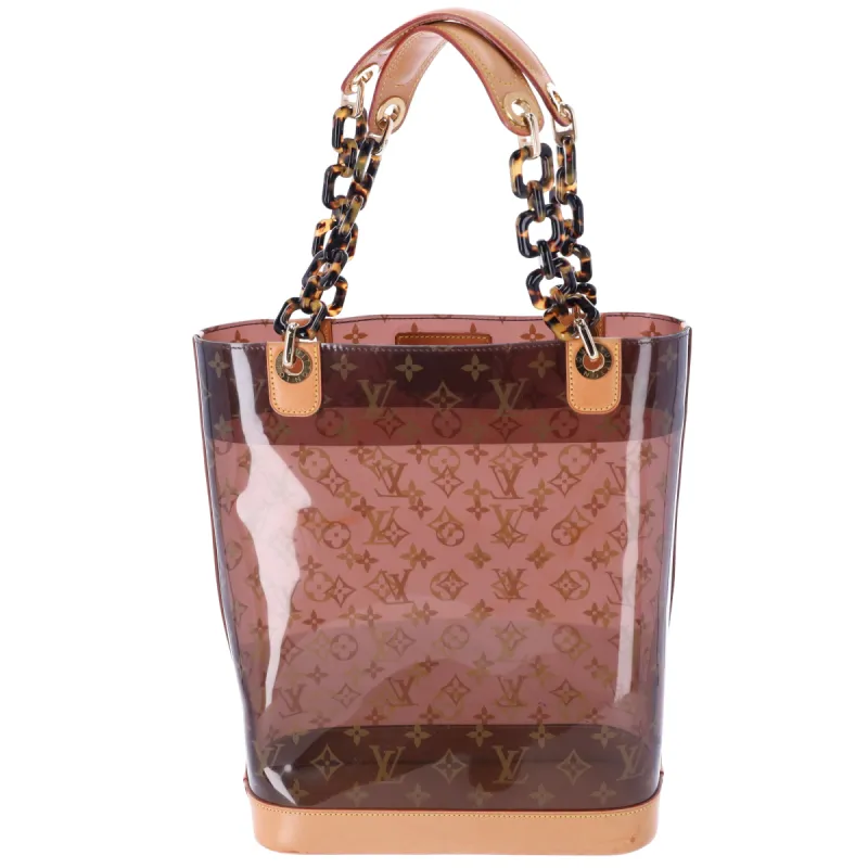 Louis Vuitton Cabas Amble MM Monogram Vinyl Tote Bag M92501 Brown sold by Gaby's Bags
