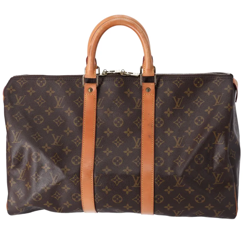 Louis Vuitton Monogram Keepall 45 Travel Boston Bag M41428 Weekender sold by Gaby's Bags
