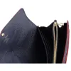 Louis Vuitton Monogram Empreinte Portefeiulle Sarah Flap Wallet Marine Rouge sold by Gaby's Bags