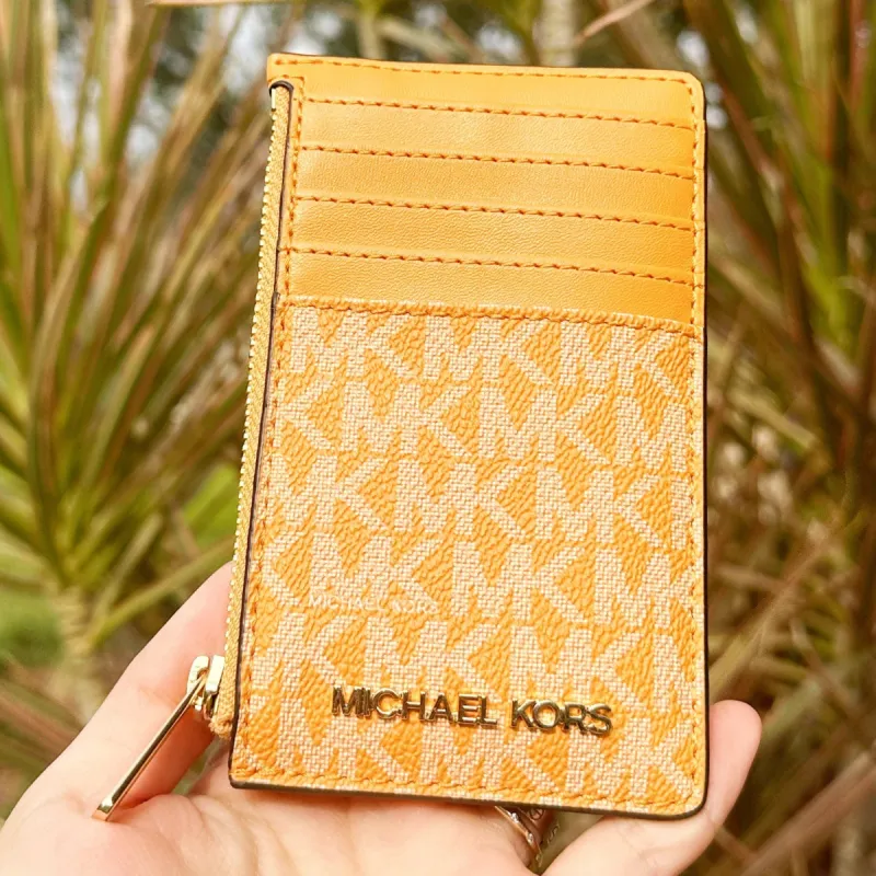 Michael Kors JetSet Travel Medium TopZip CardCase Wallet Honeycomb CoinPouch sold by Gaby's Bags