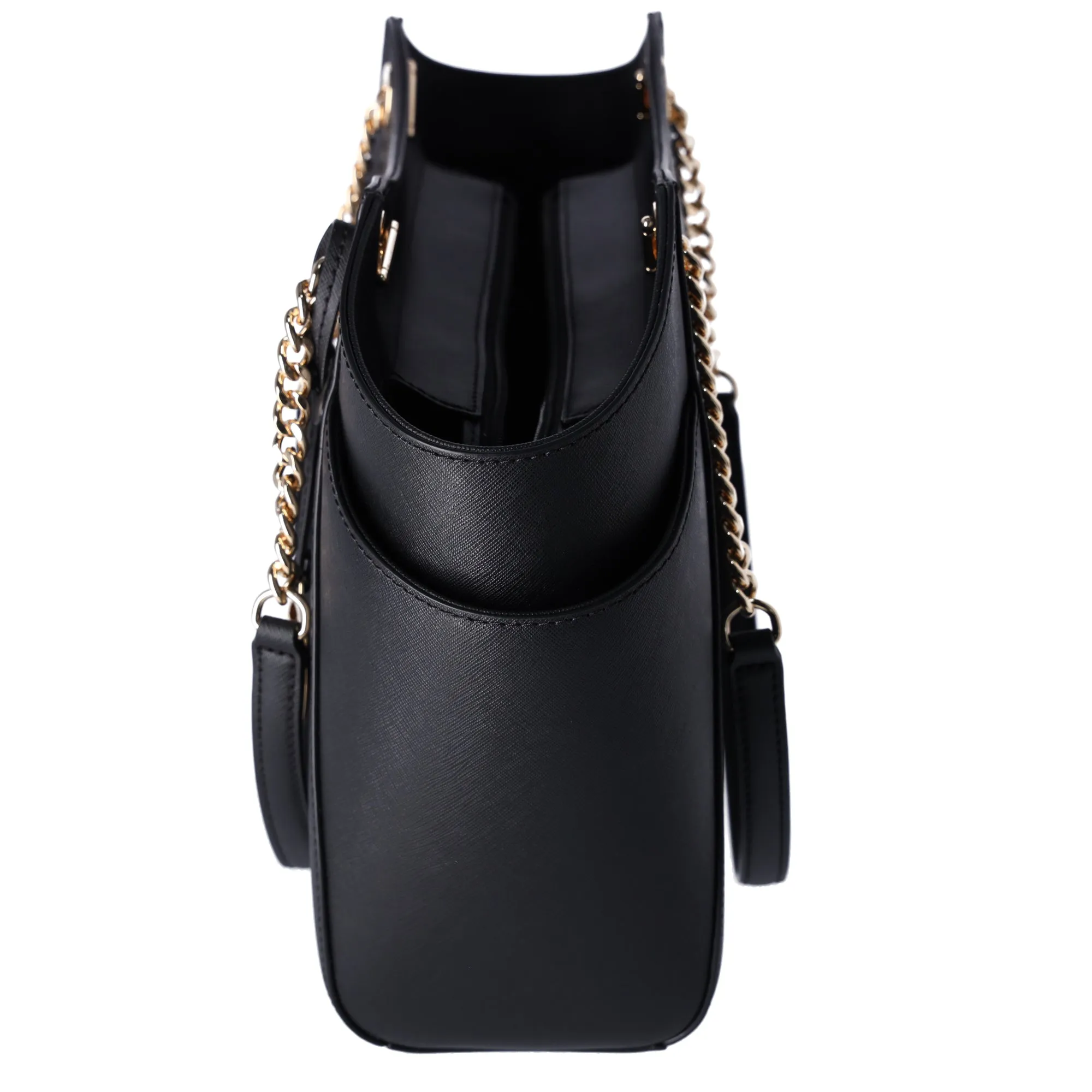 Michael Kors Jet Set Travel Chain Shoulder Tote Bag Black Saffiano Leather sold by Gaby's Bags product image thumbnail 3