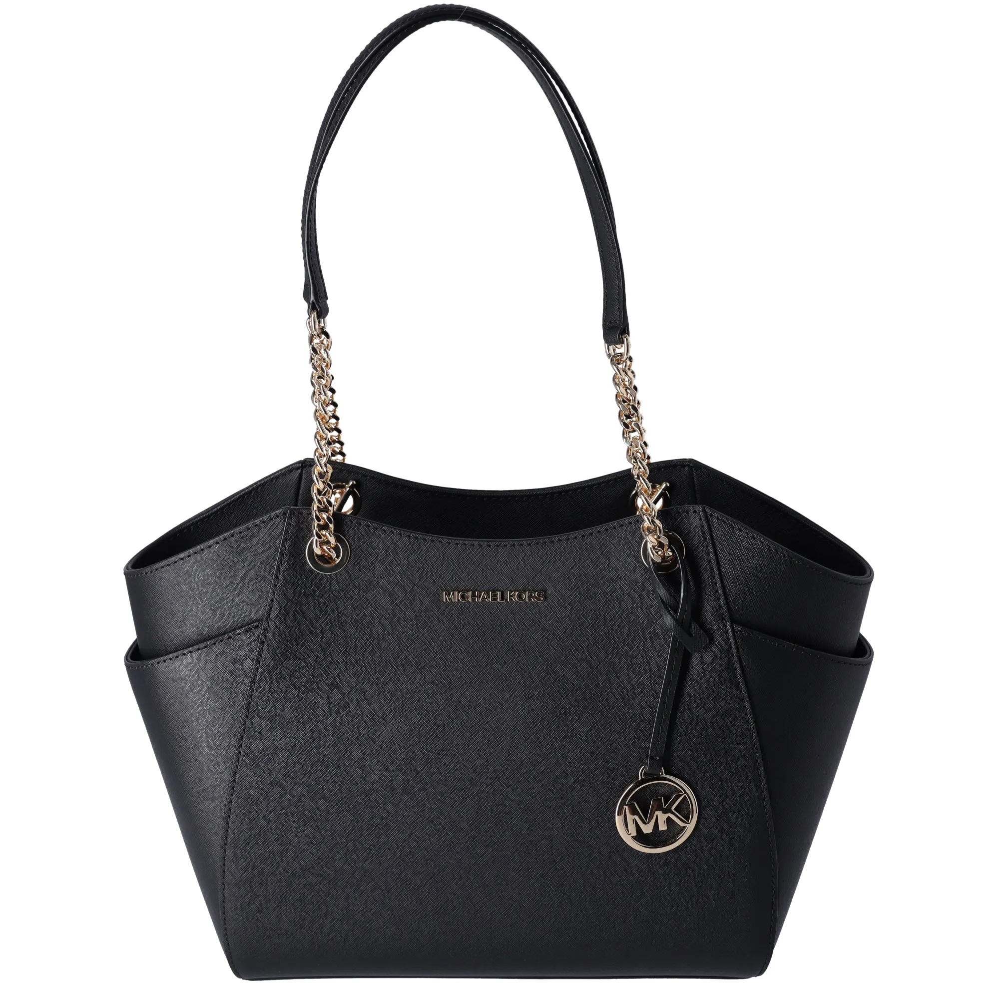 Michael Kors Jet Set Travel Chain Shoulder Tote Bag Black Saffiano Leather sold by Gaby's Bags product image thumbnail 5