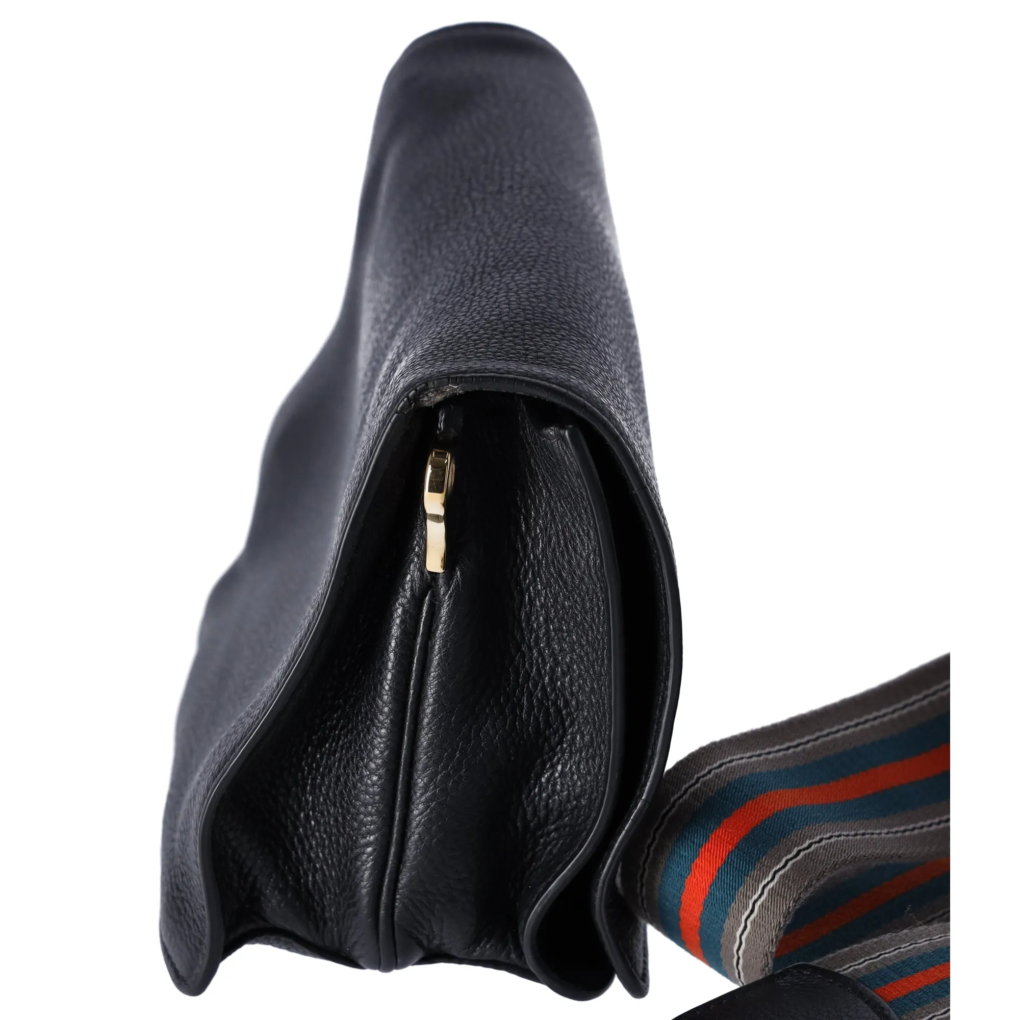 PRADA Vitello Daino Flap Crossbody Bag Black Leather sold by Gaby's Bags product image thumbnail 4