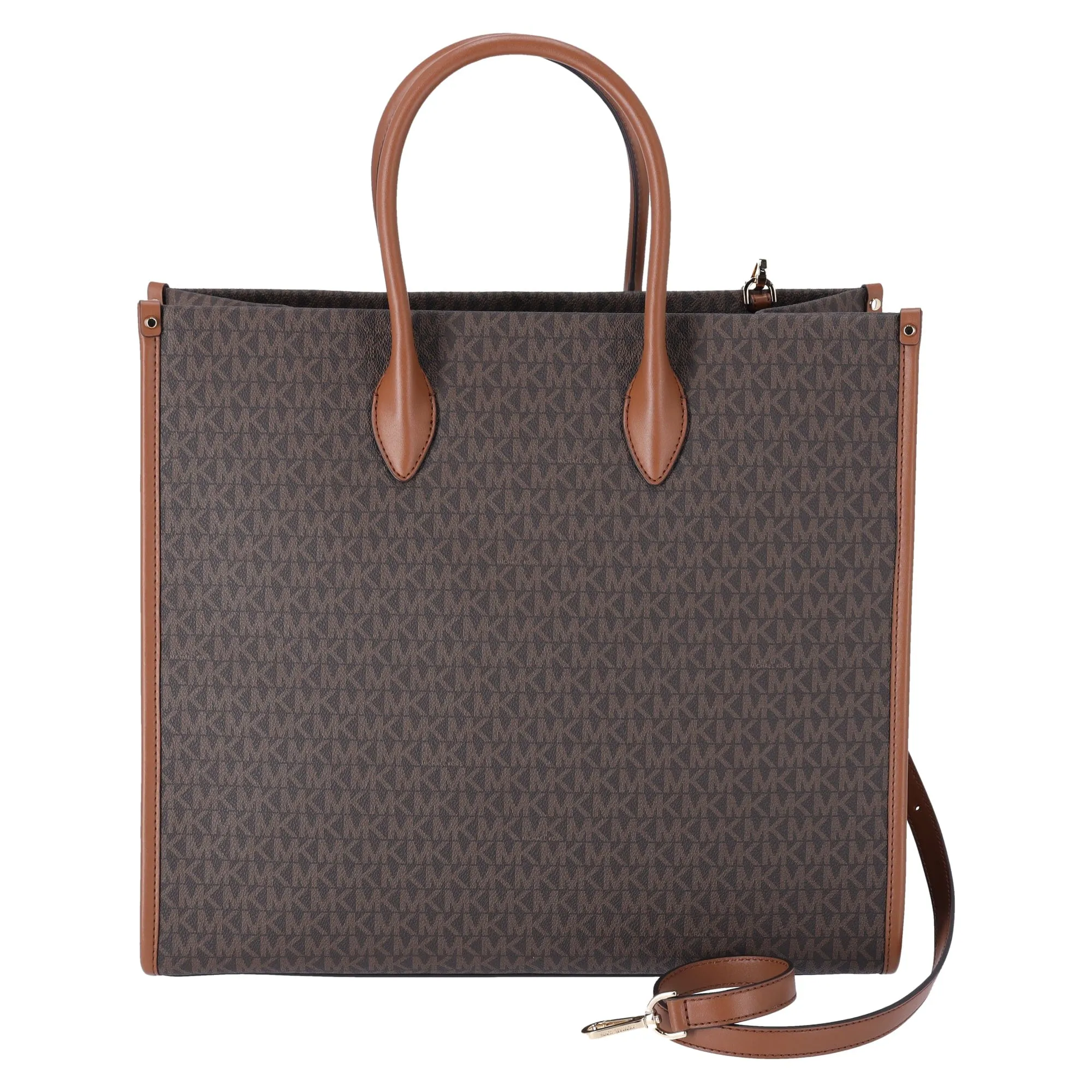 Michael Kors Mirella Large Tote Crossbody Bag Brown MK Signature sold by Gaby's Bags product image thumbnail 3