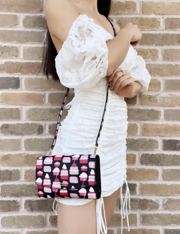 Kate Spade Winni Laurel Way Mini Pastries Cupcakes Phone Crossbody Handbag sold by Gaby's Bags