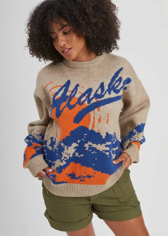 Alaska Sand Oversized Sweater sold by Girl Dangerous