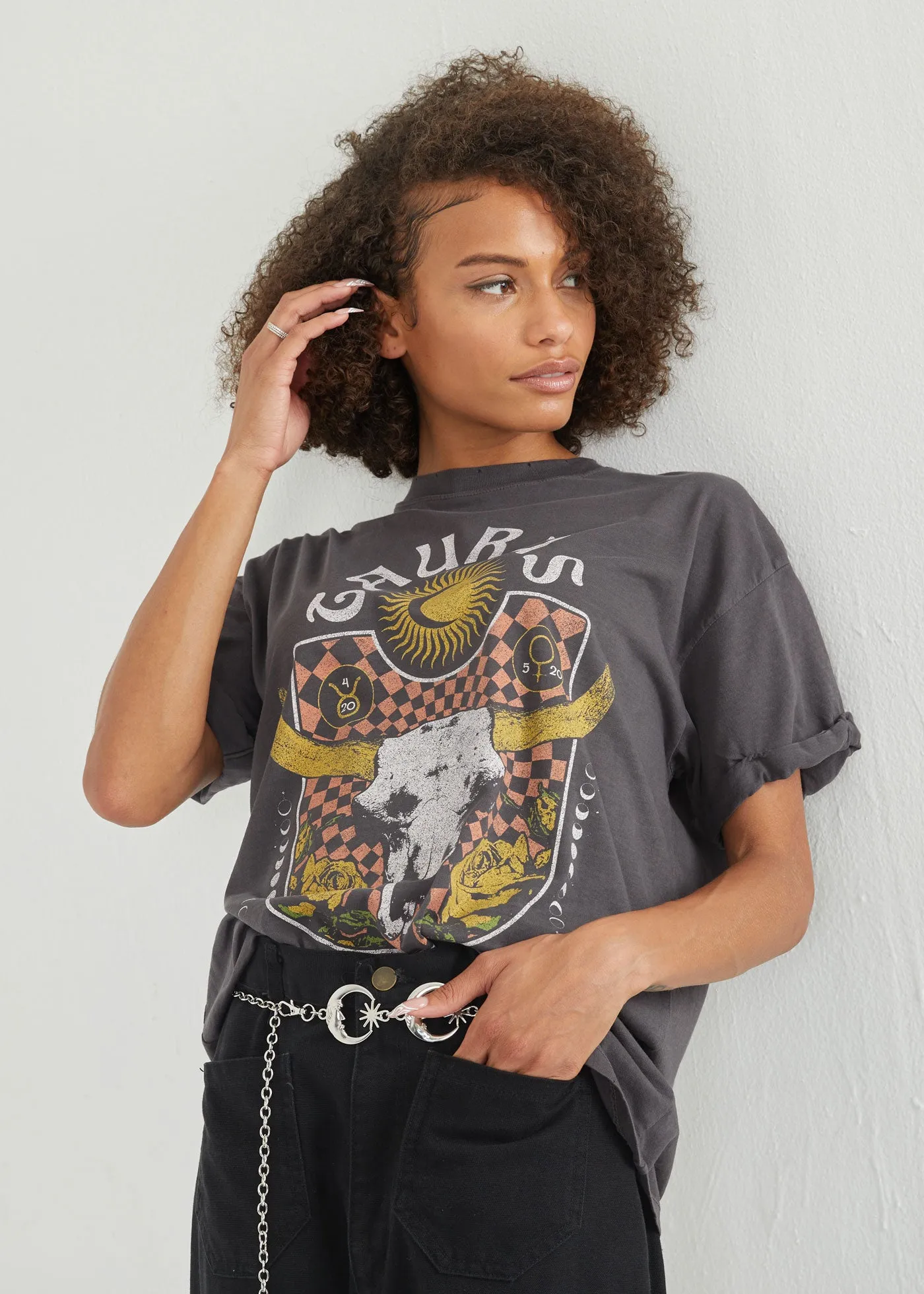 Taurus Band Black Boyfriend Tee sold by Girl Dangerous product image thumbnail 2