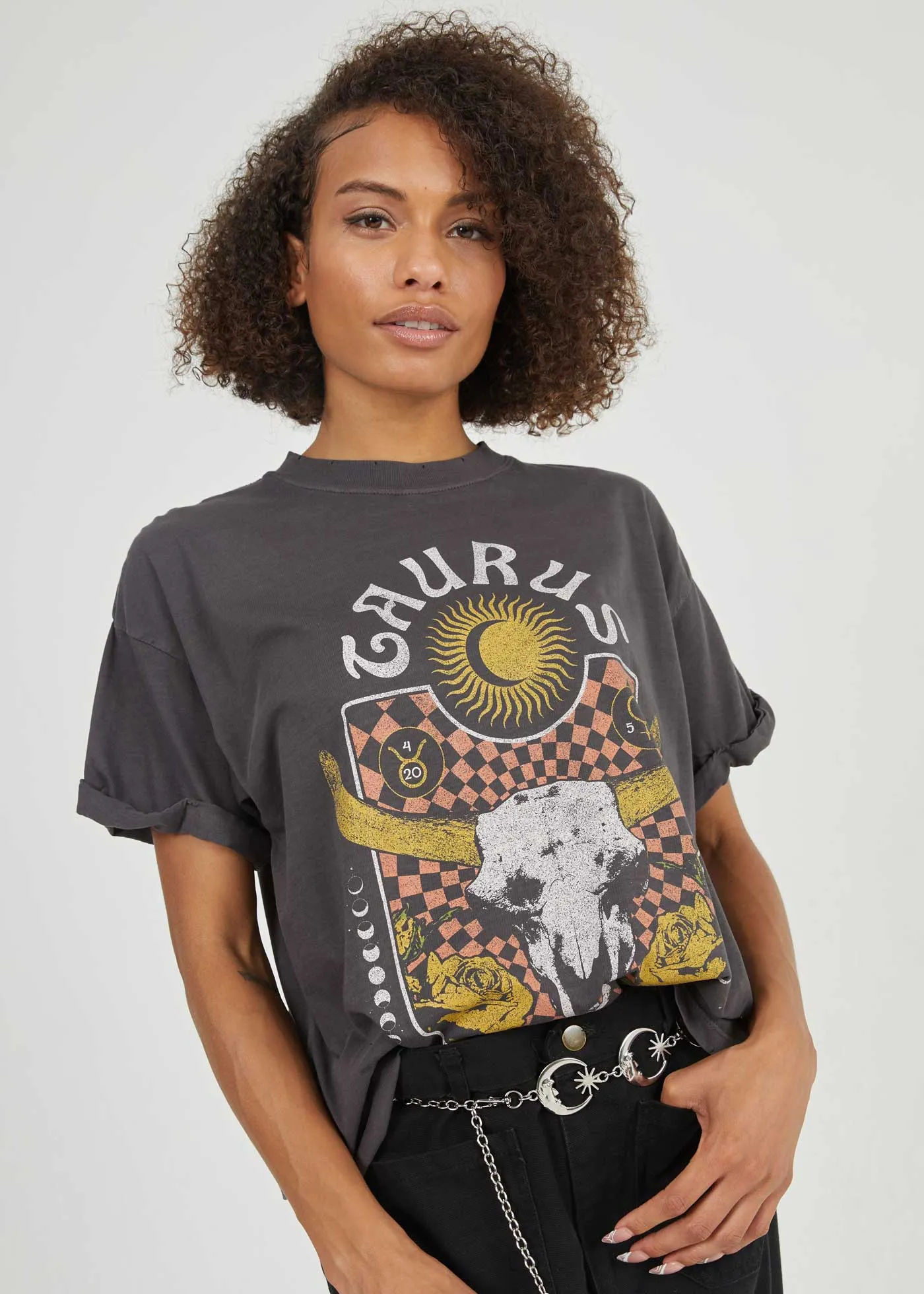 Taurus Band Black Boyfriend Tee sold by Girl Dangerous product image thumbnail 3