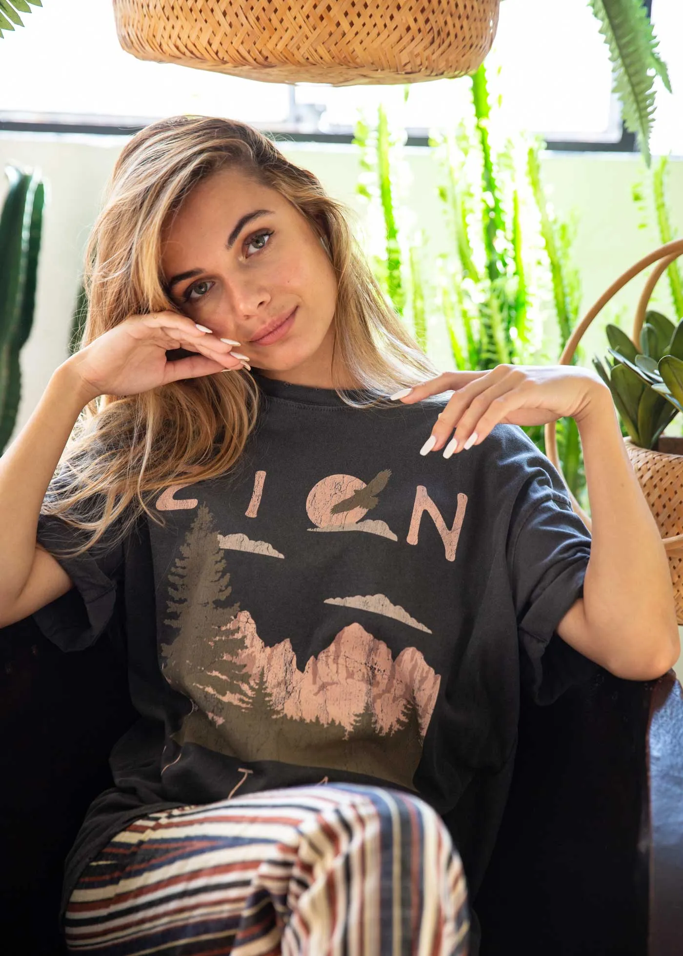 Zion Black Boyfriend Tee sold by Girl Dangerous product image thumbnail 3