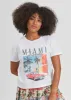Miami Car White Classic Tee sold by Girl Dangerous