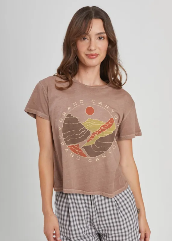 Grand Canyon Sun Mauve Classic Tee sold by Girl Dangerous
