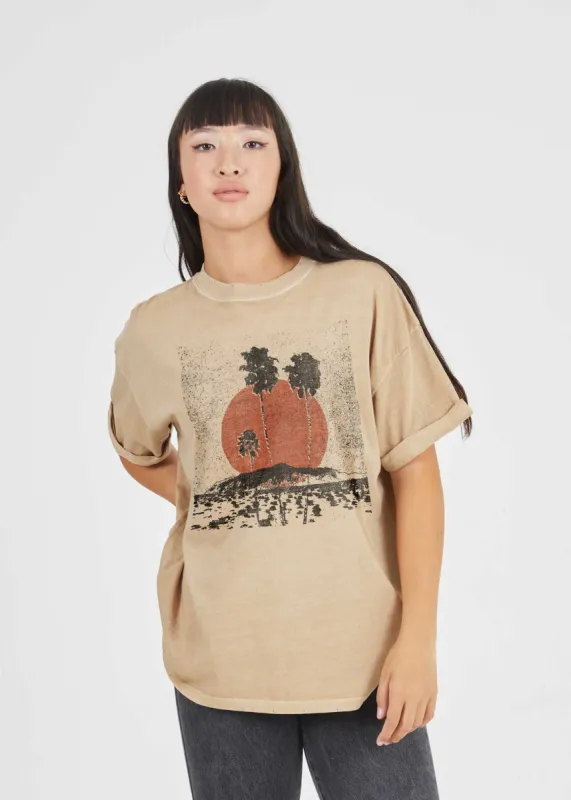 Three Palms Sand Boyfriend Tee sold by Girl Dangerous