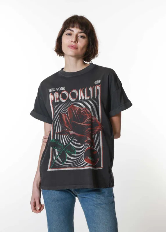 Brooklyn Rose Black Boyfriend Tee sold by Girl Dangerous