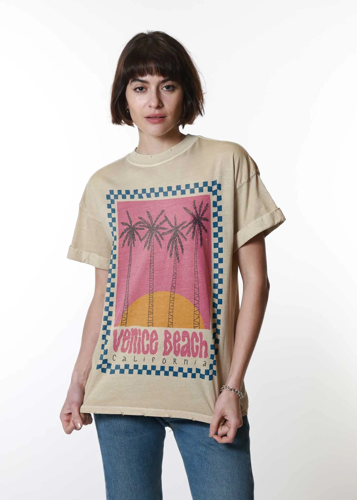 Venice Beach California Sand Boyfriend Tee sold by Girl Dangerous