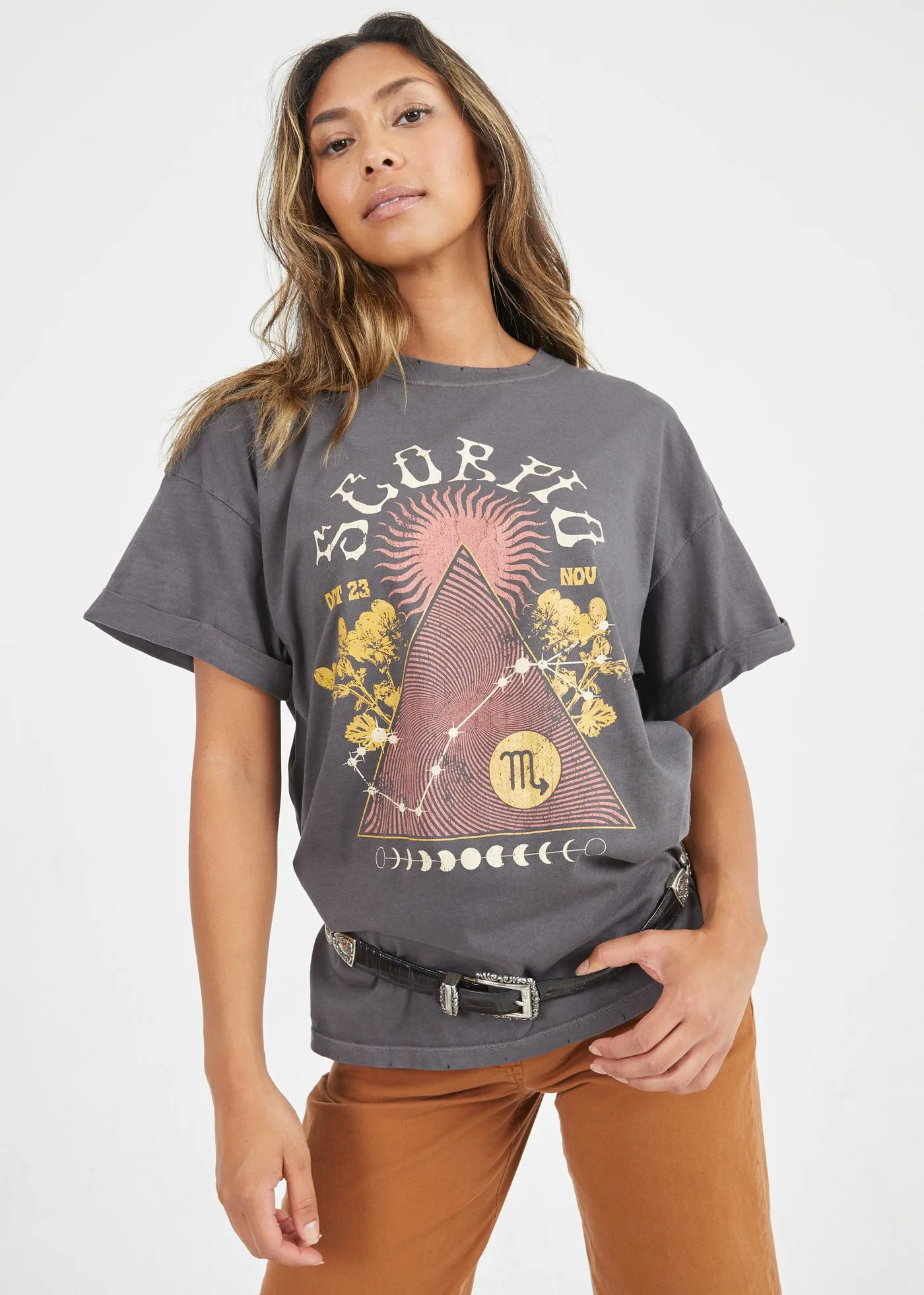 Scorpio Band Black Boyfriend Tee sold by Girl Dangerous product image thumbnail 3