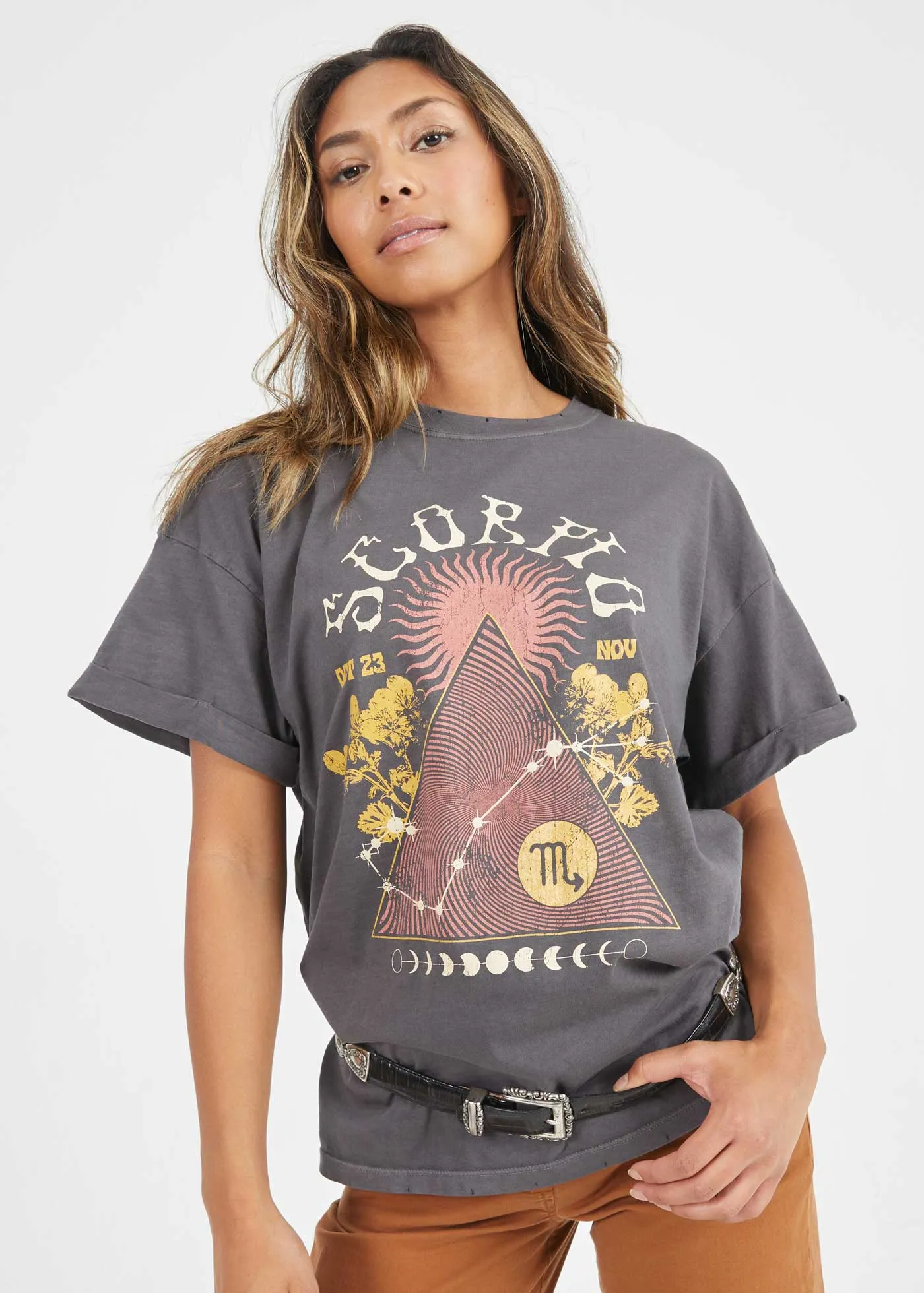 Scorpio Band Black Boyfriend Tee sold by Girl Dangerous product image thumbnail 2