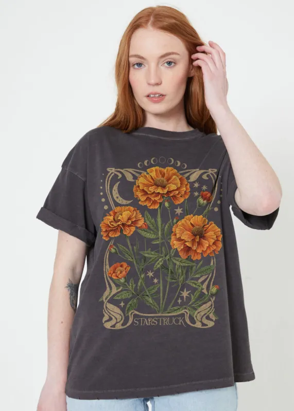 Starstruck Vintage Black Boyfriend Tee sold by Girl Dangerous