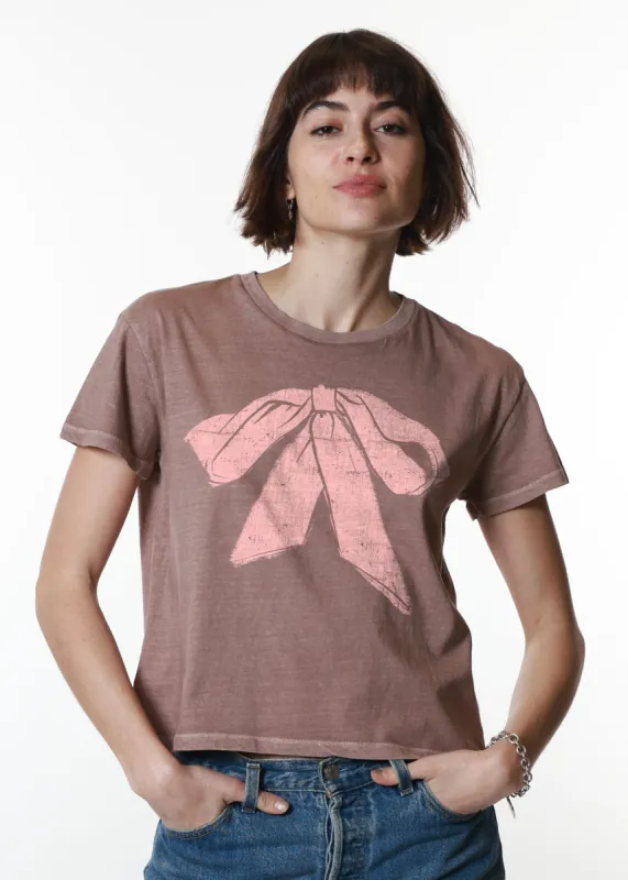 Bow Mauve Classic Tee sold by Girl Dangerous