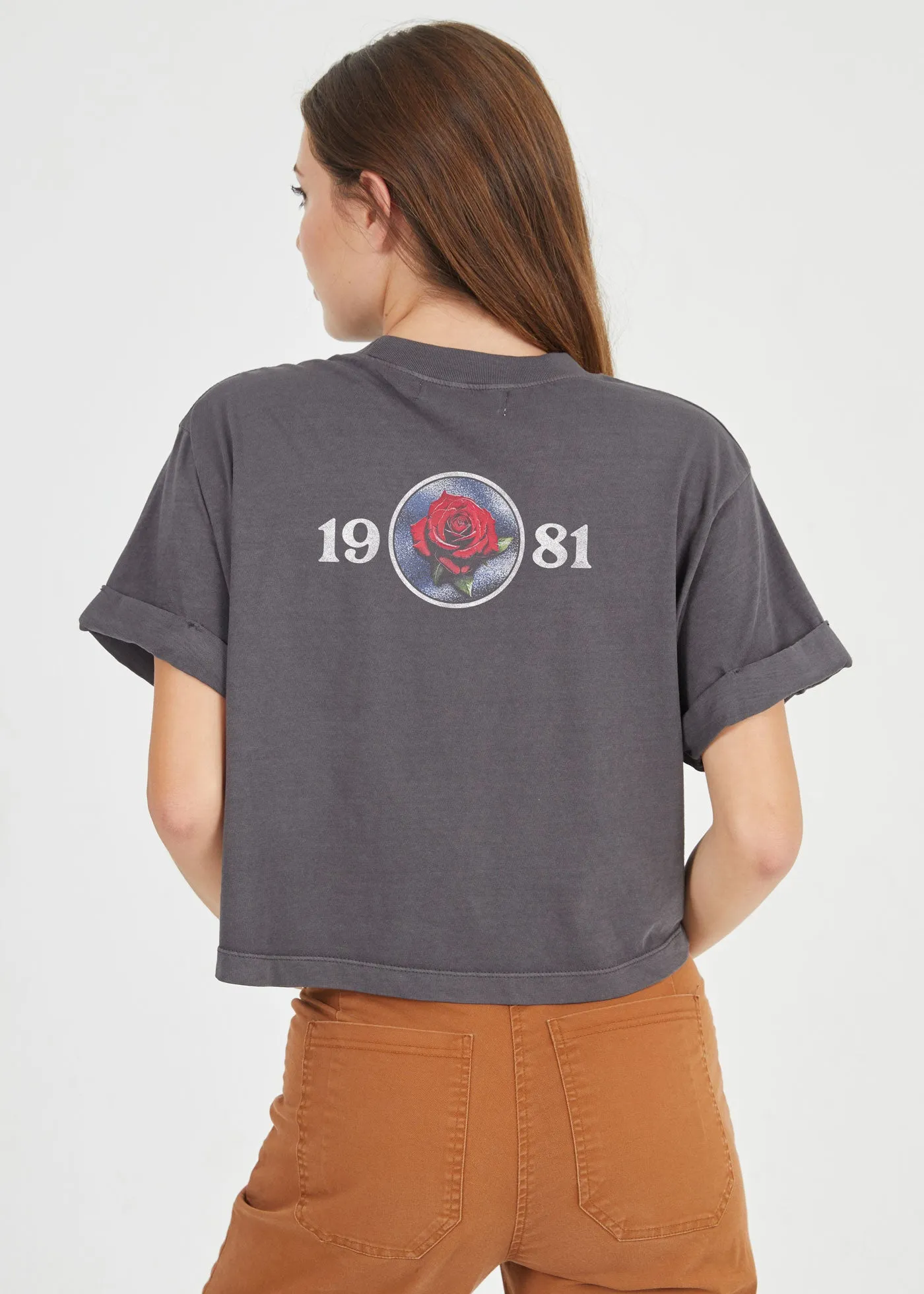 Yosemite Eagle Black Cropped Boyfriend Tee sold by Girl Dangerous product image thumbnail 3