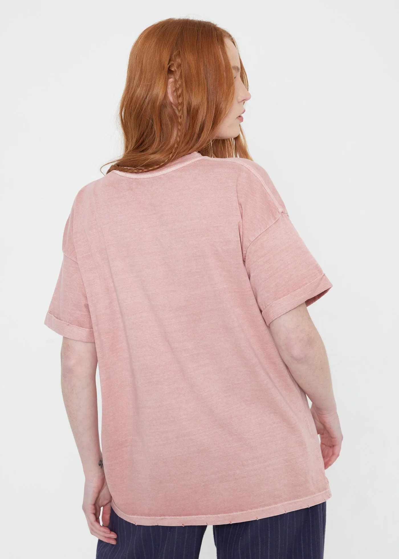 Second Rodeo Dusty Pink Boyfriend Tee sold by Girl Dangerous product image thumbnail 2