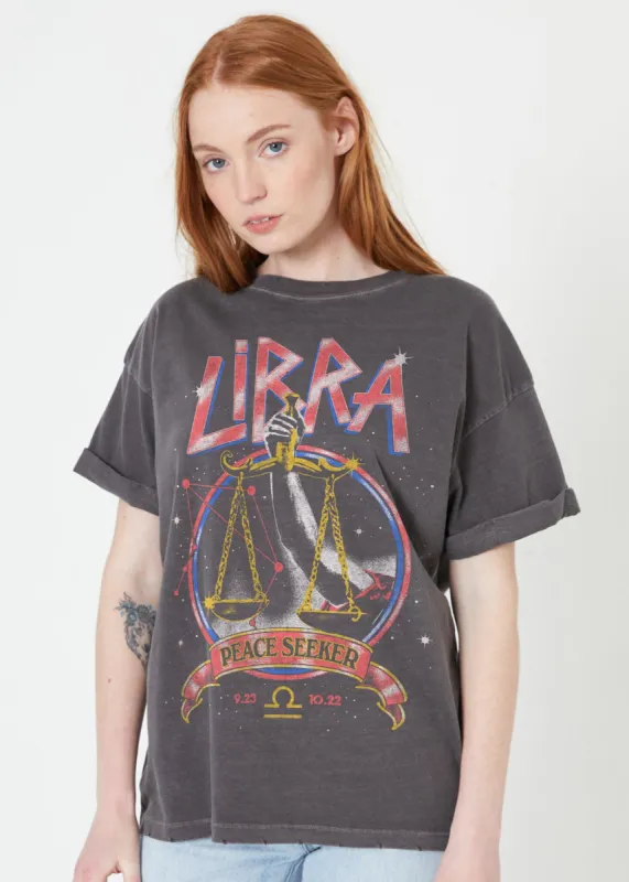 Libra Reunion Tour Vintage Black Boyfriend Tee sold by Girl Dangerous