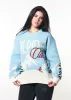 Alpine Club Light Blue Oversized Sweater sold by Girl Dangerous