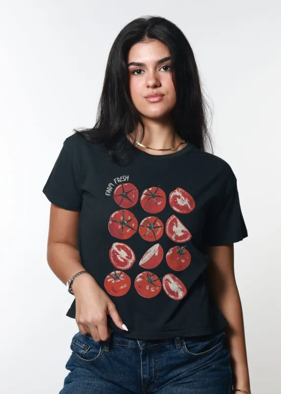 Farm Fresh Faded Black Classic Tee sold by Girl Dangerous