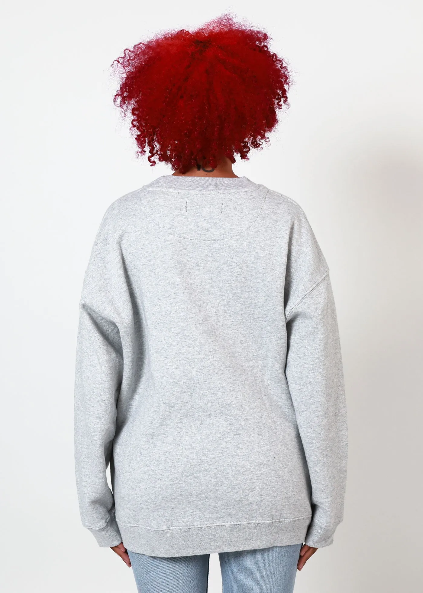 Breadsticks Heather Grey Oversized Crewneck sold by Girl Dangerous product image thumbnail 2
