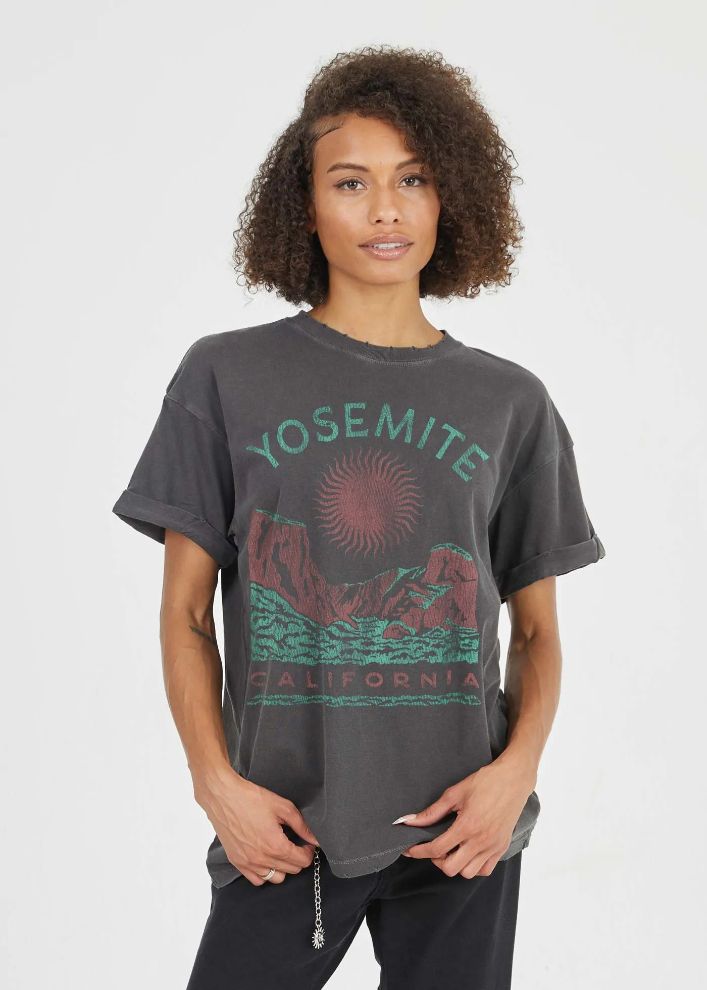 Yosemite Sun Black Boyfriend Tee sold by Girl Dangerous