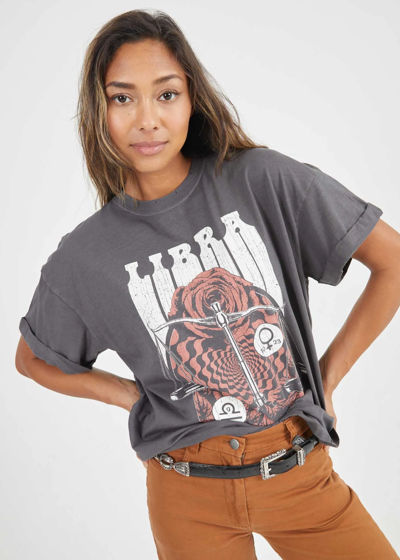 Libra Band Black Boyfriend Tee sold by Girl Dangerous product image thumbnail 2