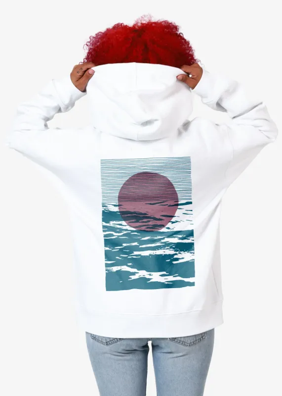 Tidal Oversized White Hoodie sold by Girl Dangerous