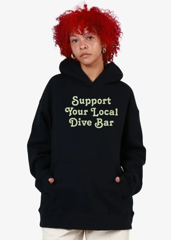 Support Your Local DIve Oversized Black Hoodie sold by Girl Dangerous