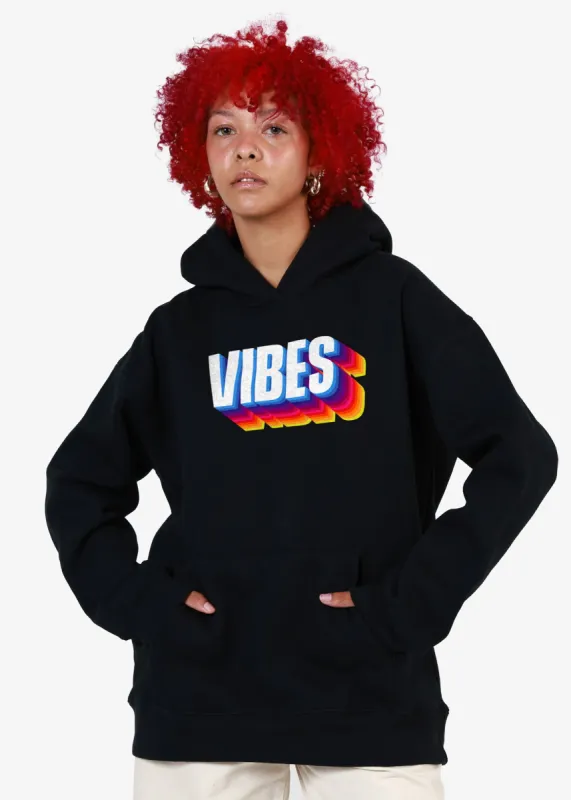 Vibes Oversized Black Hoodie sold by Girl Dangerous