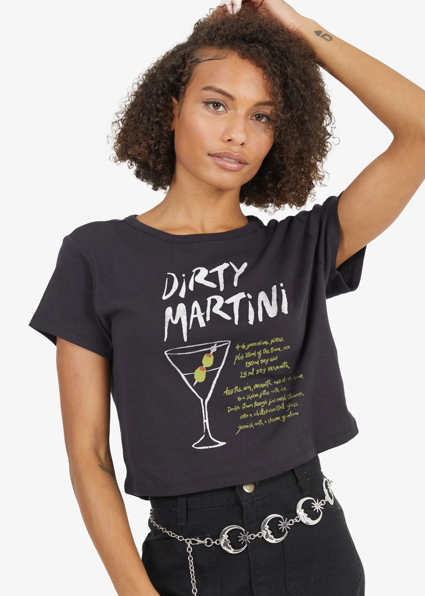 Dirty Martini Faded Black Classic Tee sold by Girl Dangerous