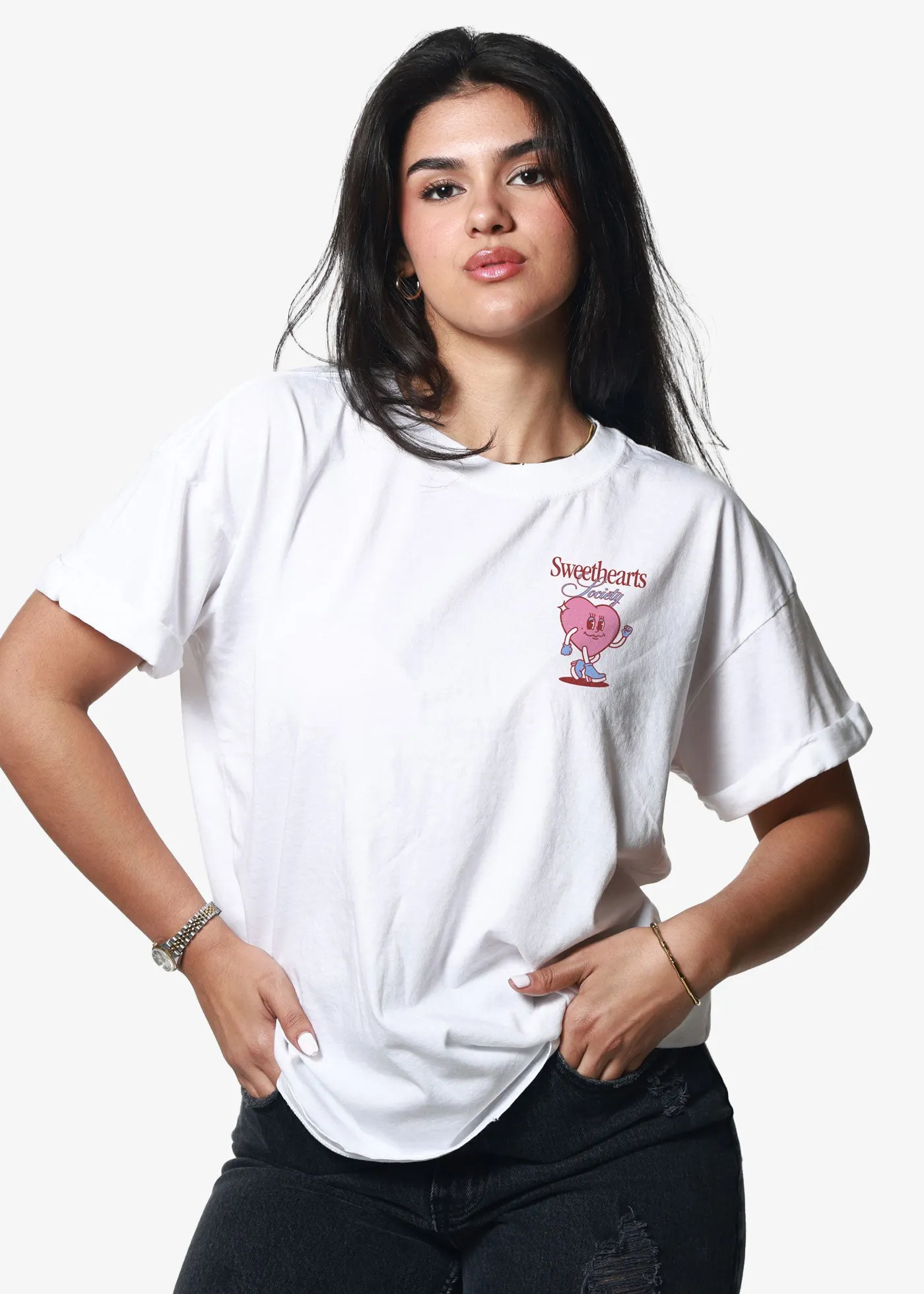 Sweetheart Society Vintage White Boyfriend SS sold by Girl Dangerous product image thumbnail 2