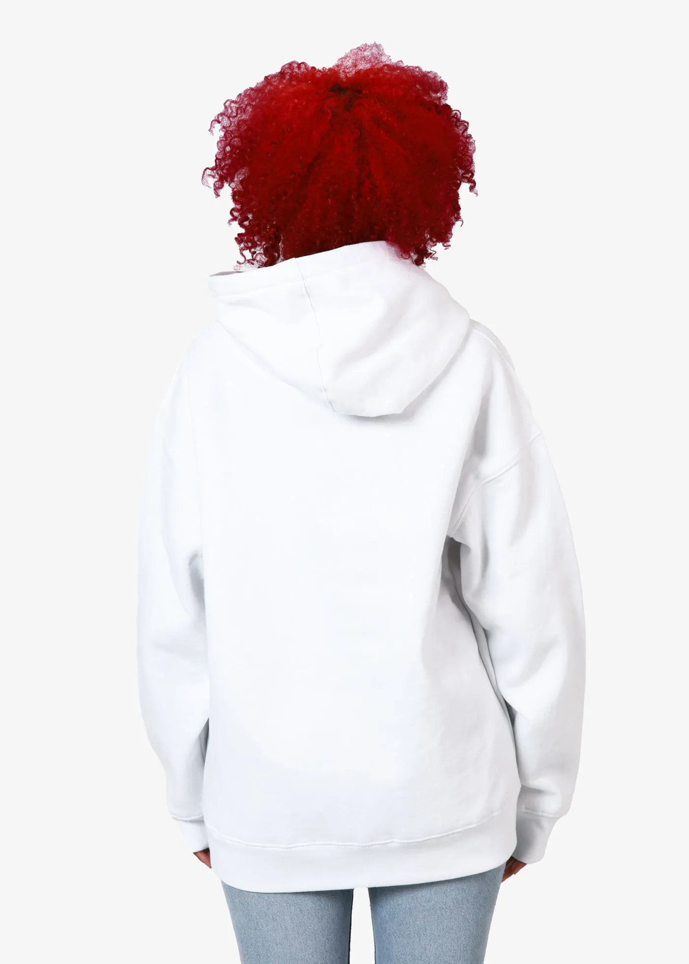 White Oversized Hoodie sold by Girl Dangerous product image thumbnail 2