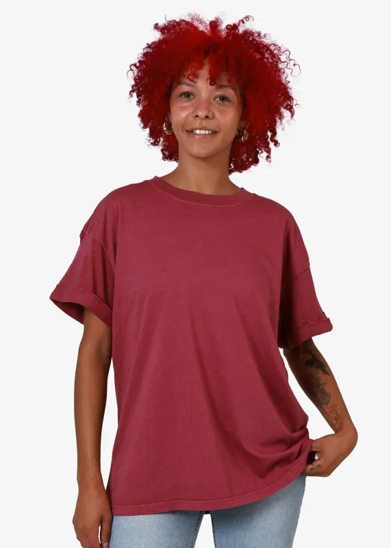 Dusty Rose Boyfriend Tee sold by Girl Dangerous