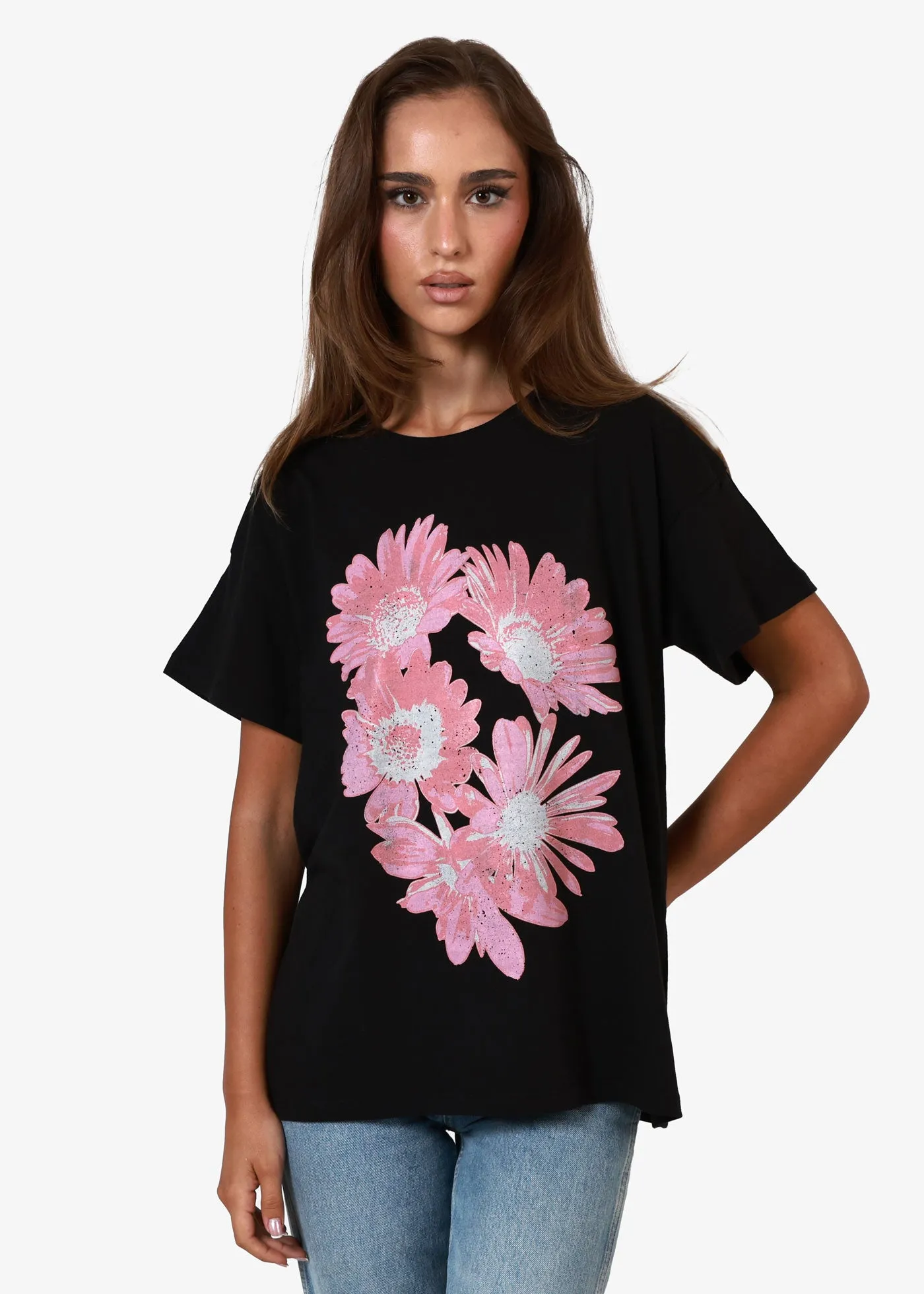 Daisies Black Everyday Tee sold by Girl Dangerous