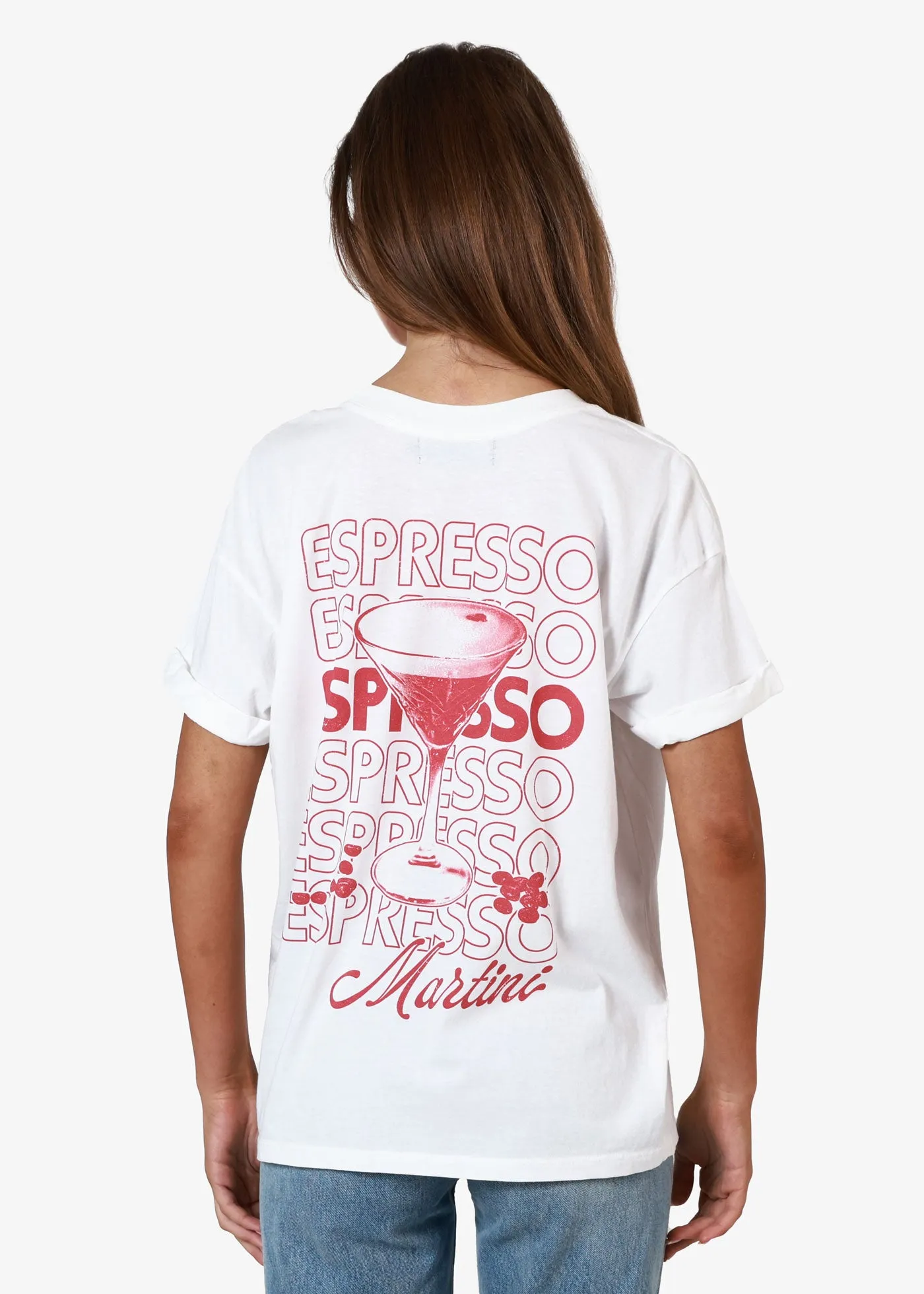 Espresso Martini Vintage White Boyfriend Tee sold by Girl Dangerous product image thumbnail 2