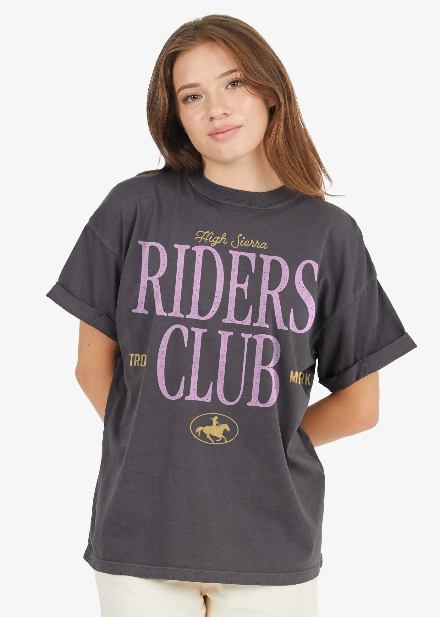 Riders Club Vintage Black Boyfriend Tee sold by Girl Dangerous