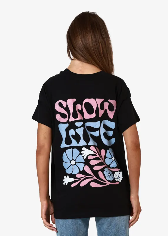 Slow LIfe Everyday Tee sold by Girl Dangerous