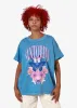 Santorini Butterflies Denim Blue Boyfriend Tee sold by Girl Dangerous