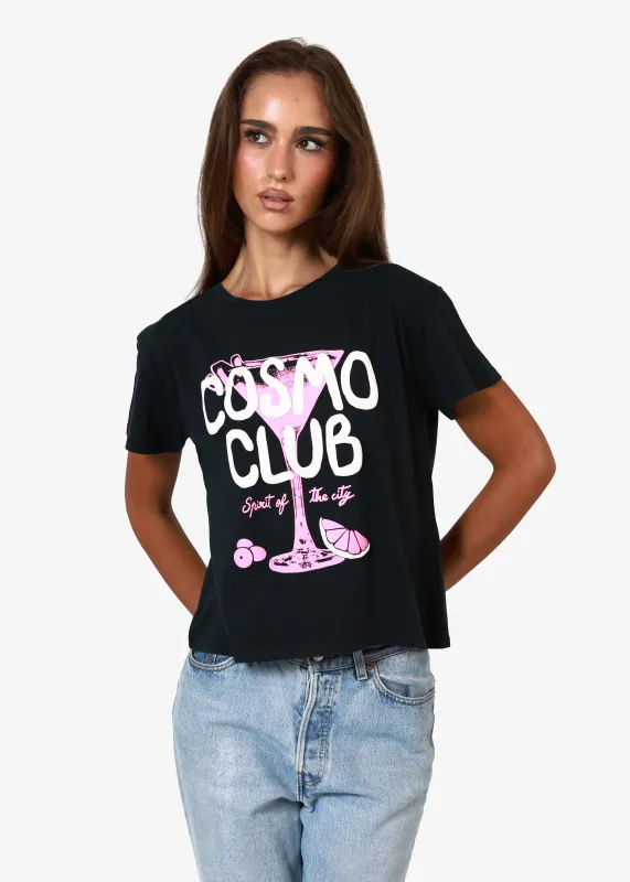 Cosmo Club Faded Black Classic Tee sold by Girl Dangerous