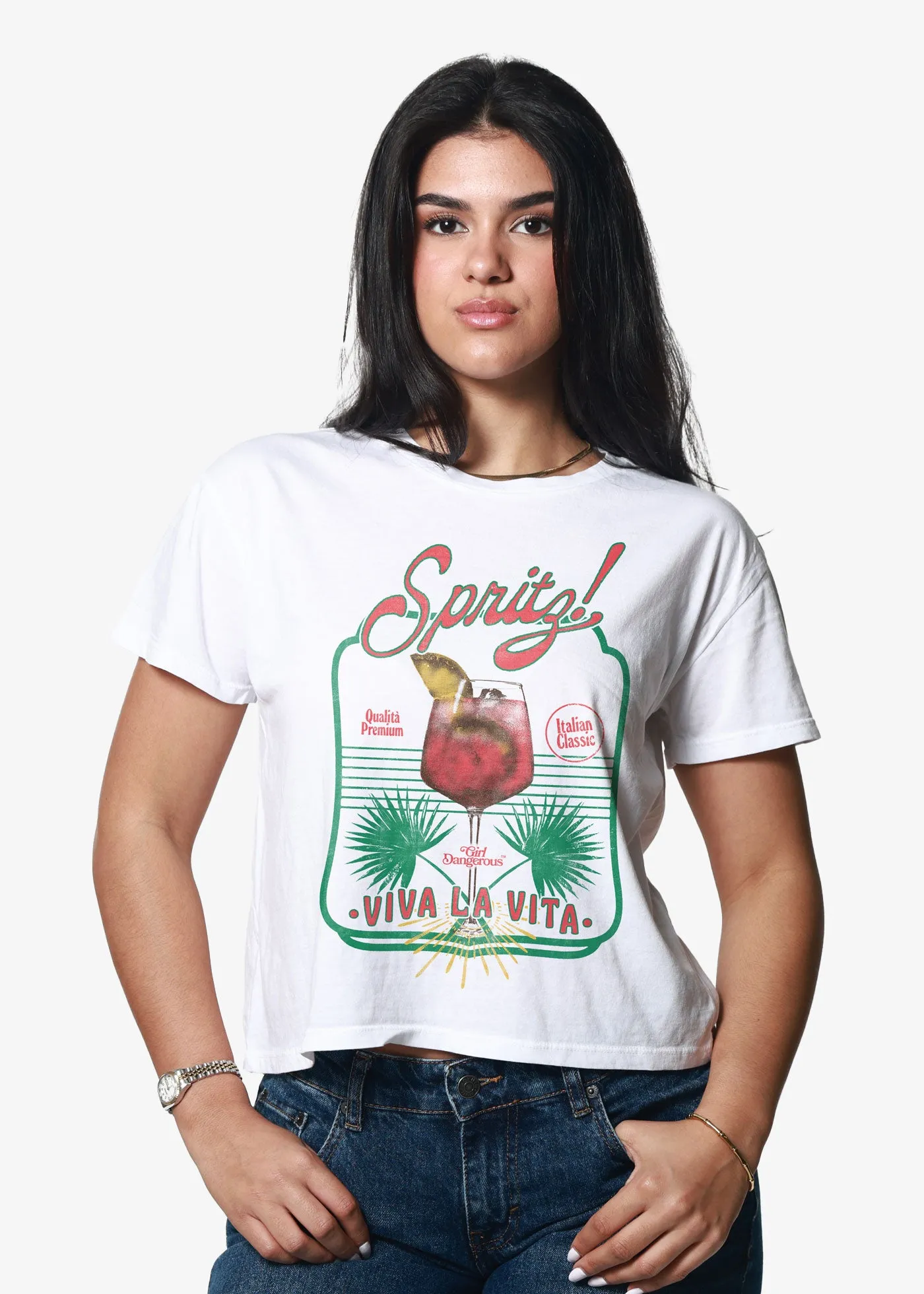 Spritz Viva Vintage White Classic Tee sold by Girl Dangerous