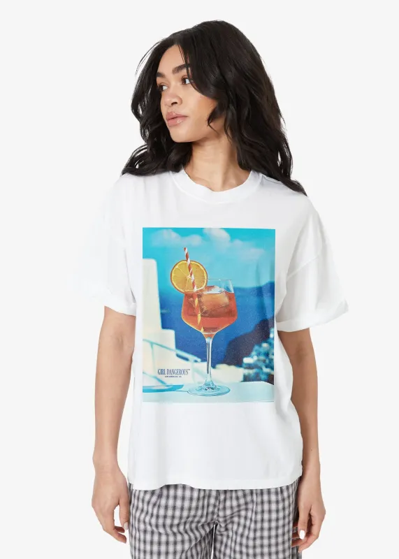 Summer Spritz Boyfriend Tee sold by Girl Dangerous