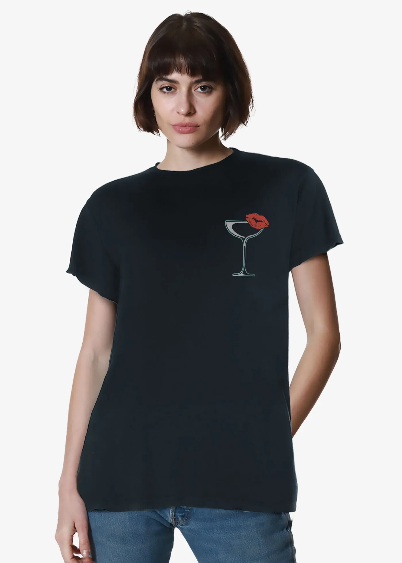 Tall & Strong Faded Black Vintage Tee sold by Girl Dangerous product image thumbnail 2