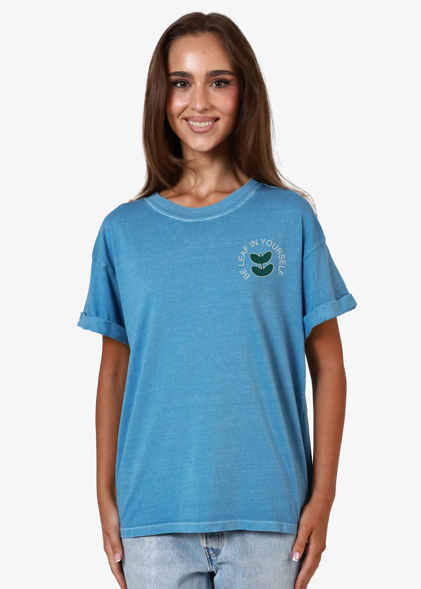 Grow Your Own Way Denim Blue Boyfriend Tee sold by Girl Dangerous product image thumbnail 2