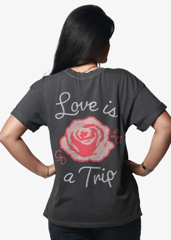 Love Is A Trip Vintage Black Boyfriend Tee sold by Girl Dangerous