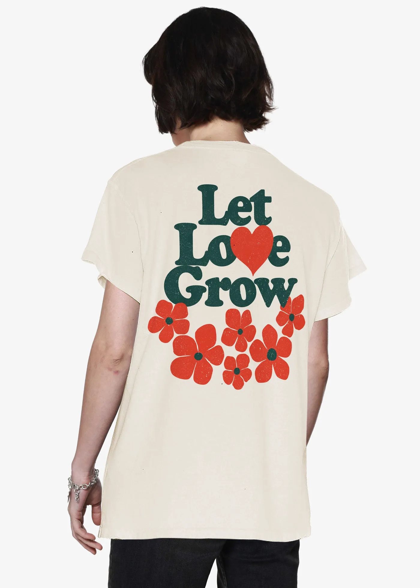 Let Love Grow Natural Vintage Tee sold by Girl Dangerous