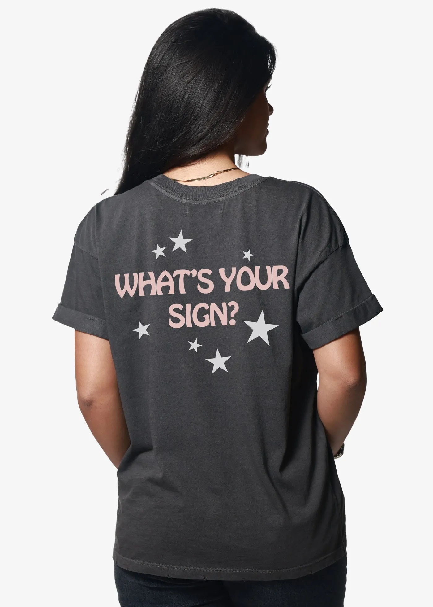 Lucky Stars Vintage Black Boyfriend Tee sold by Girl Dangerous product image thumbnail 2